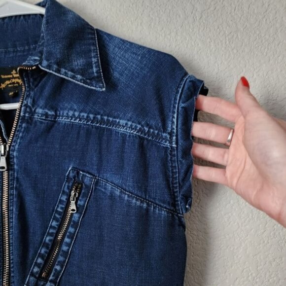VIVIENNE WESTWOOD Anglomania x VINTAGE Climate Revolution Denim Jumpsuit xs - Picture 8 of 15